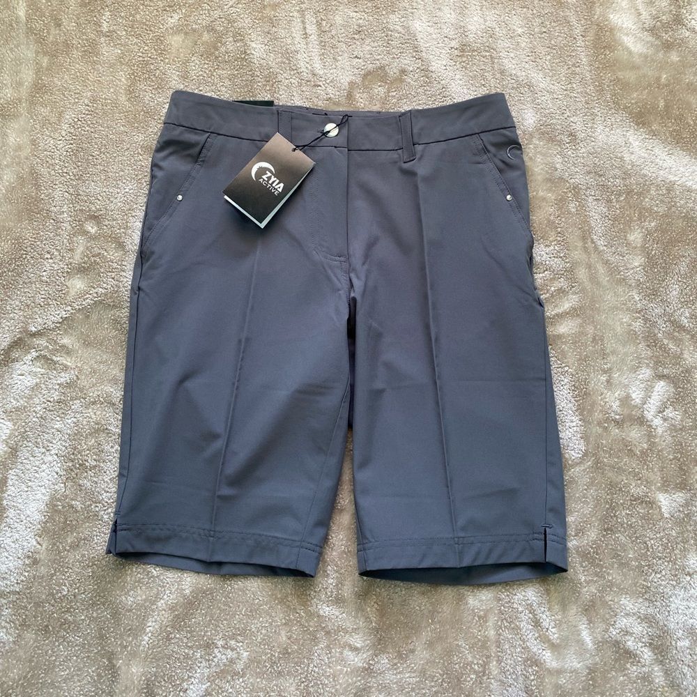 NWT Zyia Active Women’s Gray Clubhouse Shorts